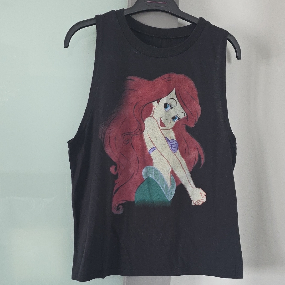 Vintage Women's Disney Ariel Graphic Sleeveless Tshirt